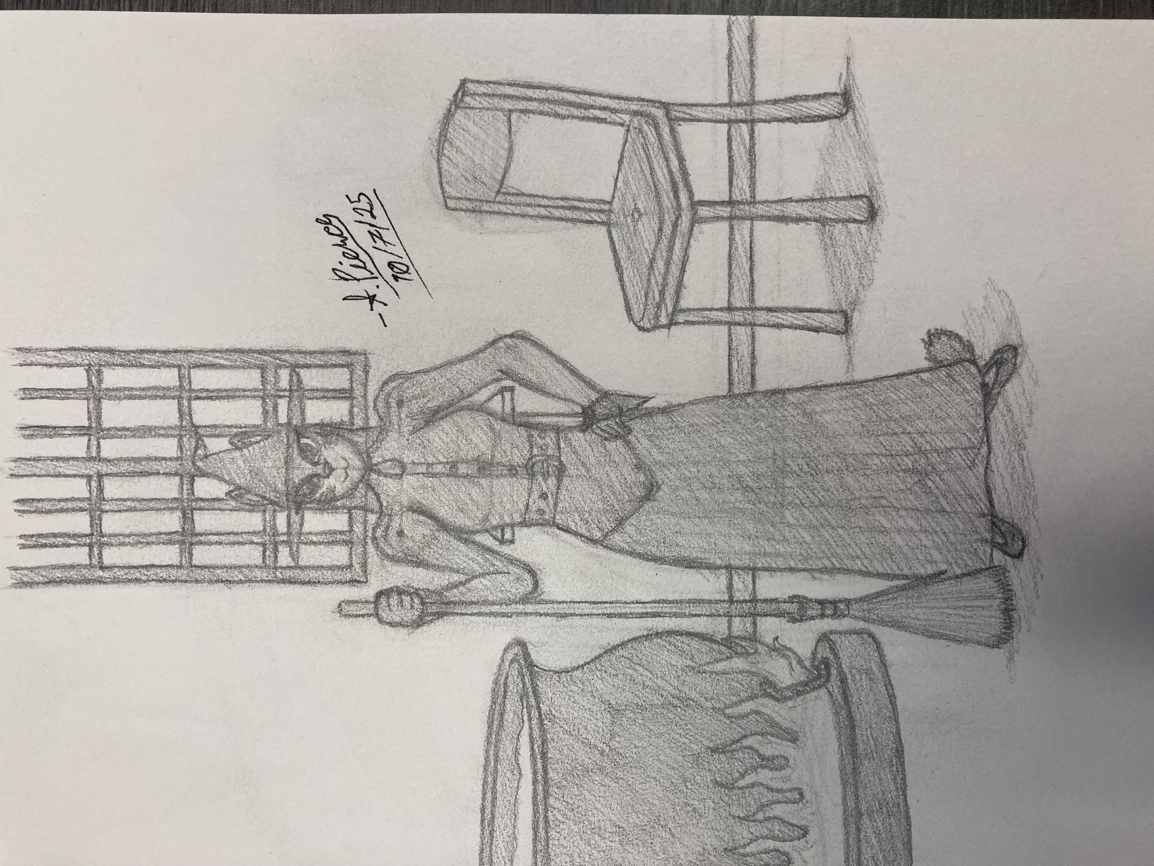 Witch Kitty Sketch Comm. for Max